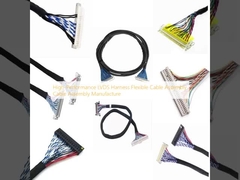 Fabricação de cabos flexíveis com arneses de alta performance LVDS