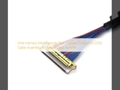 Fabricante de arneses de arame, montagem de cabo LVDS de condutor superior de cobre para transferência de dados de velocidade