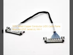 300V Conductor de cobre nominal LVDS Cable Retardante de chama PVC Jacket UL VW-1