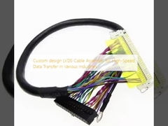 Conjunto de cabos LVDS de design personalizado para transferência de dados de alta velocidade em várias indústrias