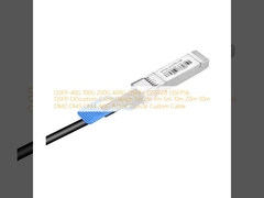 QSFP-40G 100G 200G 400G QSFP+ QSFP28 QSFP56 QSFP-DDDesign de cabo personalizado 1m 2m 3m 5m 10m 20m 50m OM2 OM3 OM4 AOC