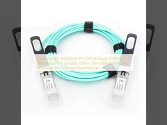 Comprimento personalizado 100GBASE-FR QSFP28 Único QSFP-40G-FR QSFP-100G-FR-S Lambda 1310nm 2km DOM Transceptor de Fibra Óptica Fabricantes de Chicotes de Fios