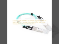 Comprimento personalizado 100GBASE-FR QSFP28 Único QSFP-40G-FR QSFP-100G-FR-S Lambda 1310nm 2km DOM Transceptor de Fibra Óptica Fabricantes de Chicotes de Fios