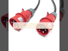 Design de cabo personalizado para dispositivos médicos de imagem. Biocompativeis, cabos protegidos por EMI com isolamento de alta flexibilidade e conectores de precisão para transmissão confiável de dados.