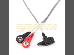 Design de cabo personalizado oferecido por um fabricante de cabos médicos confiável. Produtor profissional de arames de fio que fornece conjuntos flexíveis, ignífugos e biocompativeis para pacientes.